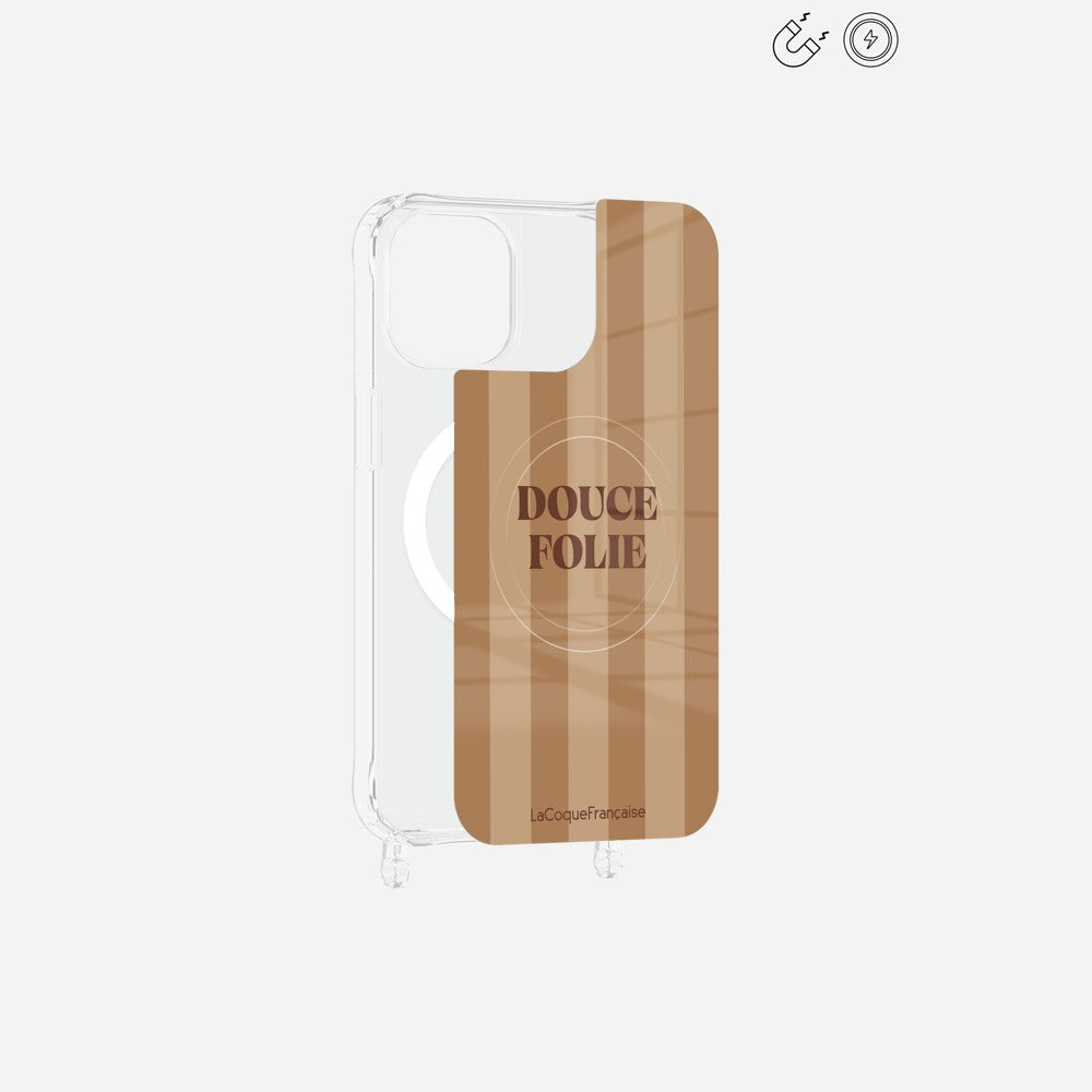 Plaque Imprimee Magnetique iPhone 12 Pro Max Ocre 6.7 Pouces