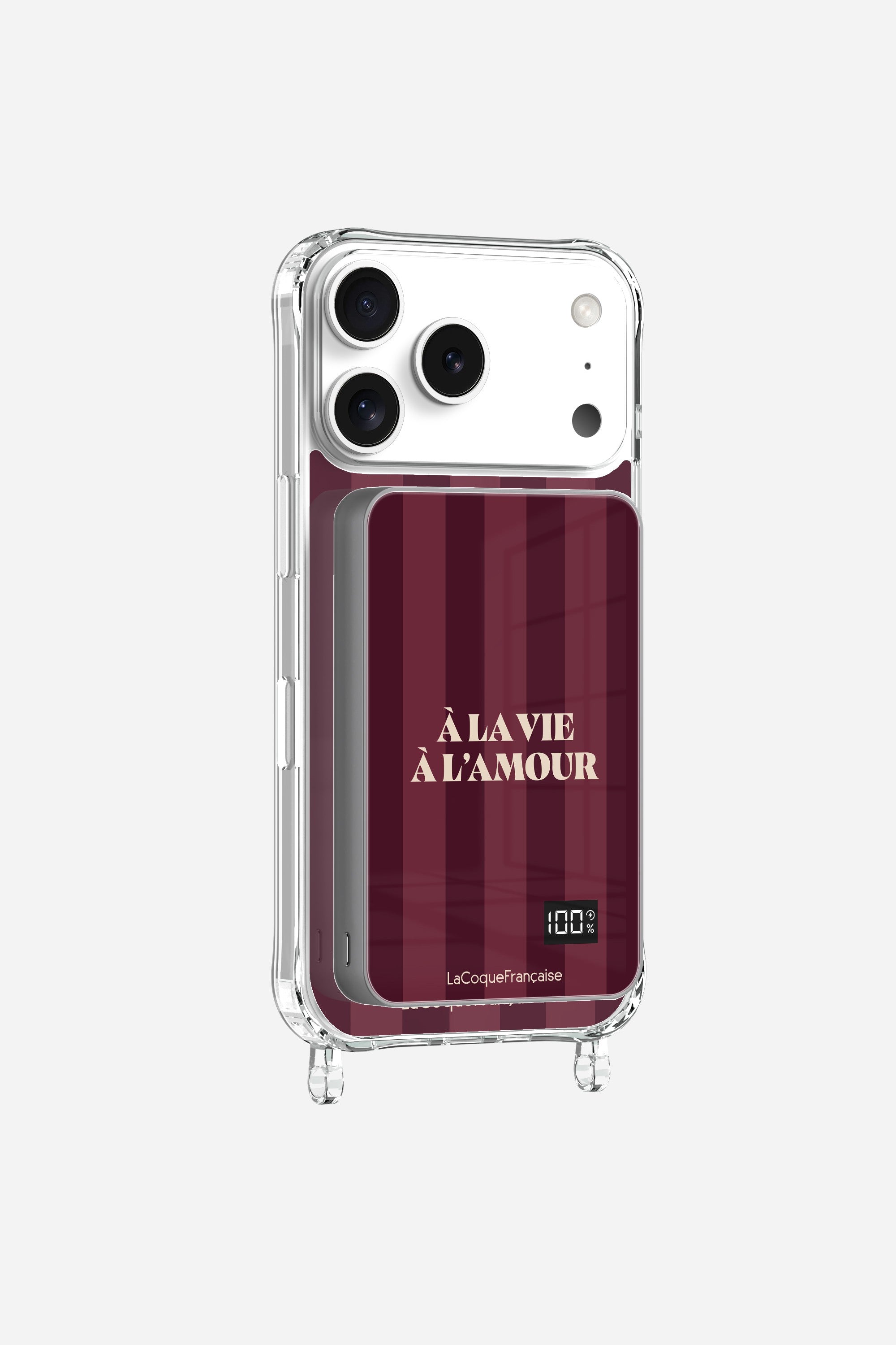 Batterie Magsafe A La Vie A L'amour Bordeaux 10 000 Mah