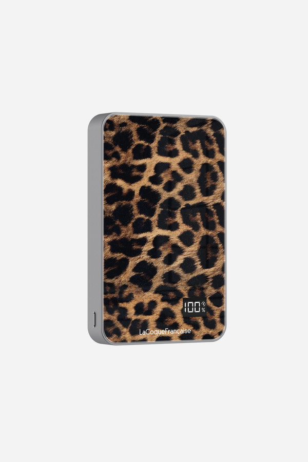 Batterie Magsafe Leopard Noir Et Brun Marron 10 000 Mah