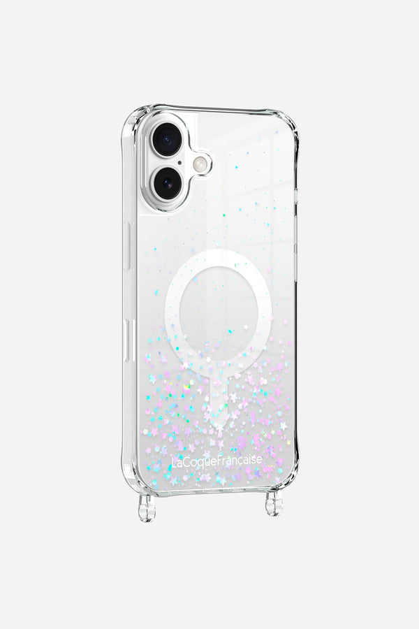 Coque Anneaux Paillettes Magsafe Argent - 6