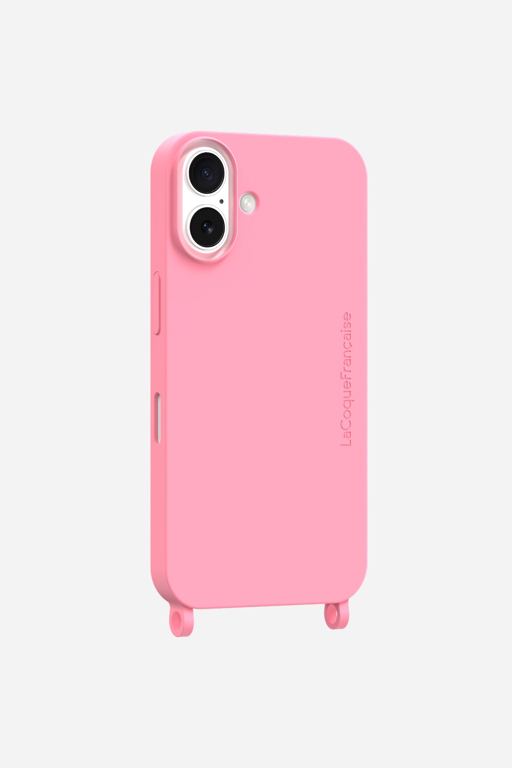 Coque Anneaux Soft Touch Rose