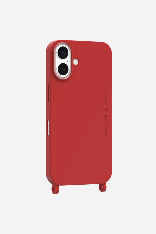 Coque Anneaux Soft Touch Rouge - 6