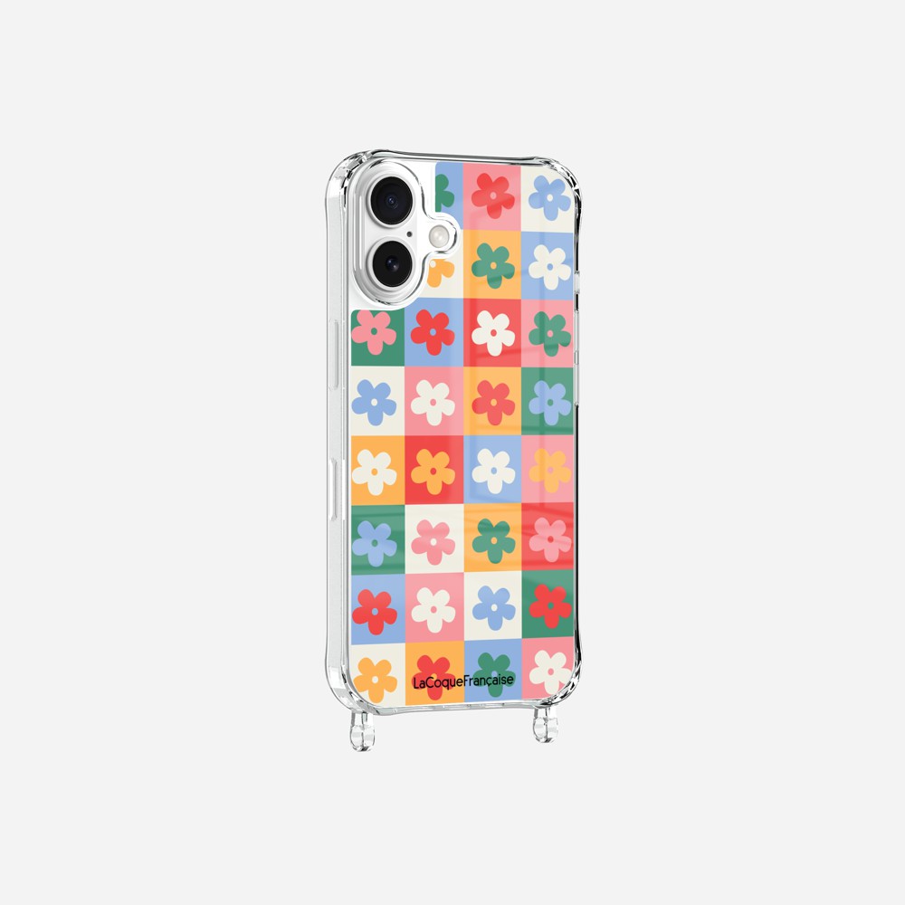 Coque Anneaux Imprimee Flower Power