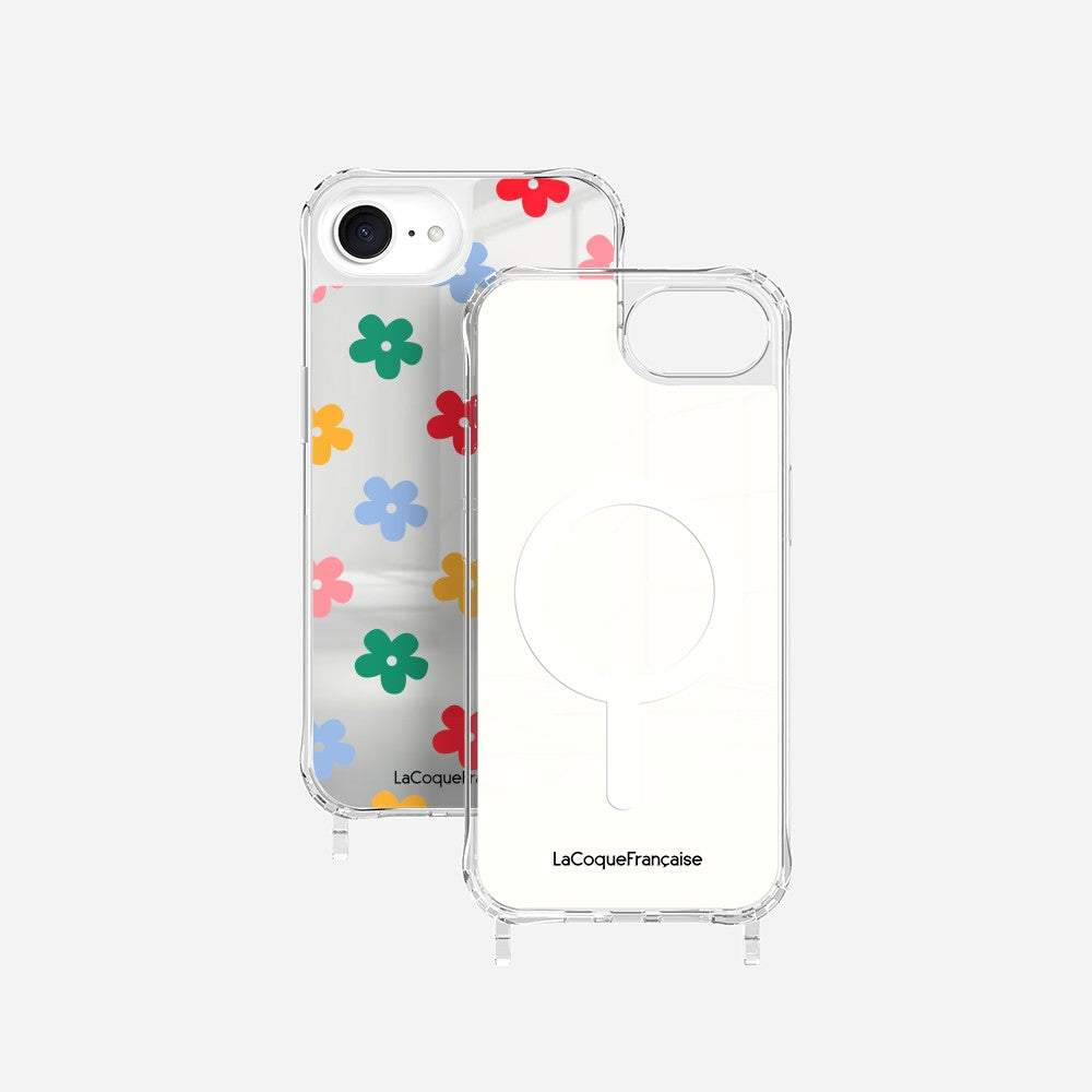 Coque Anneaux Miroir Imprimee Flower