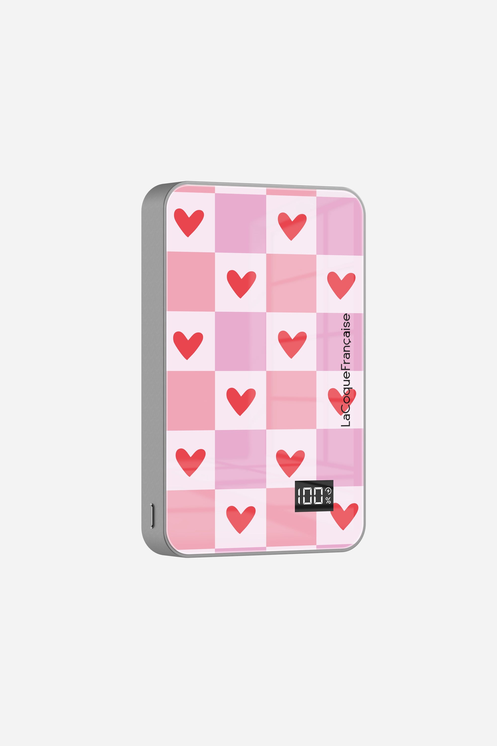 Batterie Magsafe Coeur Carreau Rose 10 000 Mah