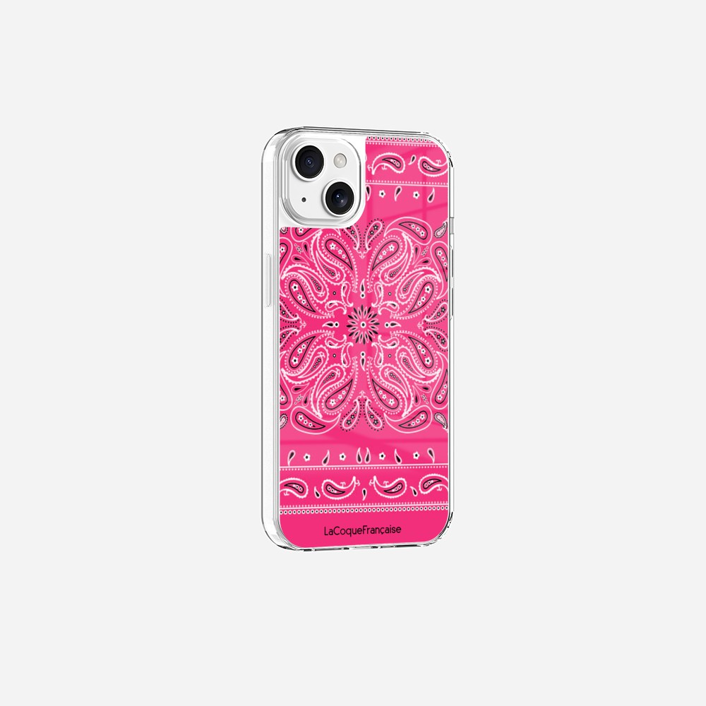 Coque Sans Anneaux Imprimee Bandana Rose Fluo - 14