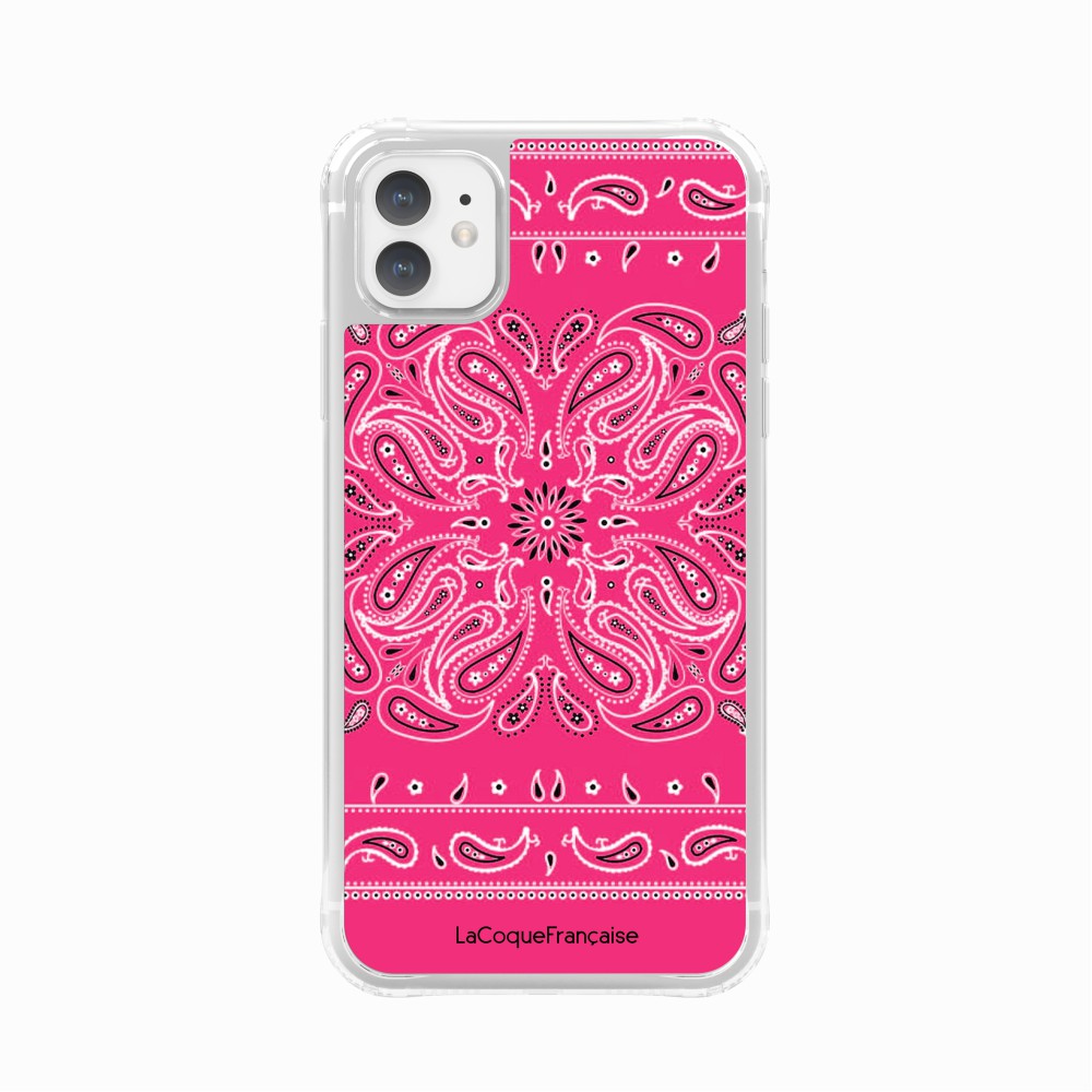 Coque Sans Anneaux Imprimee Bandana Rose Fluo - 20