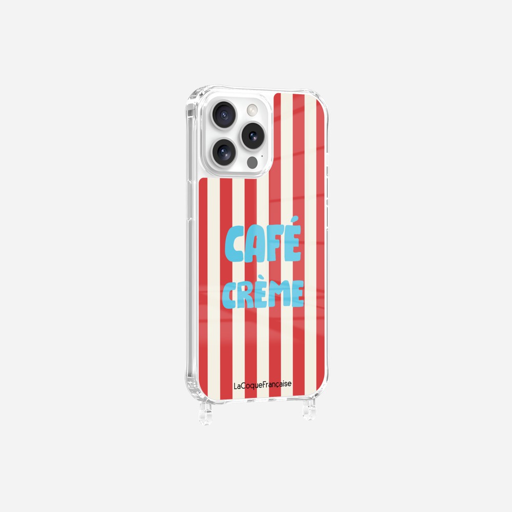 Coque Anneaux Imprimee Cafe Creme