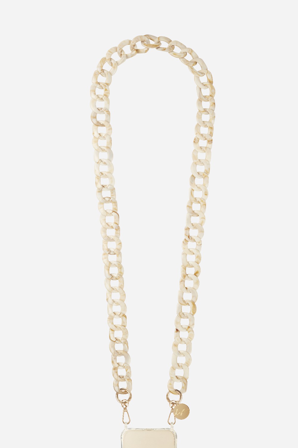 Chaine Longue Alice Beige 120 cm