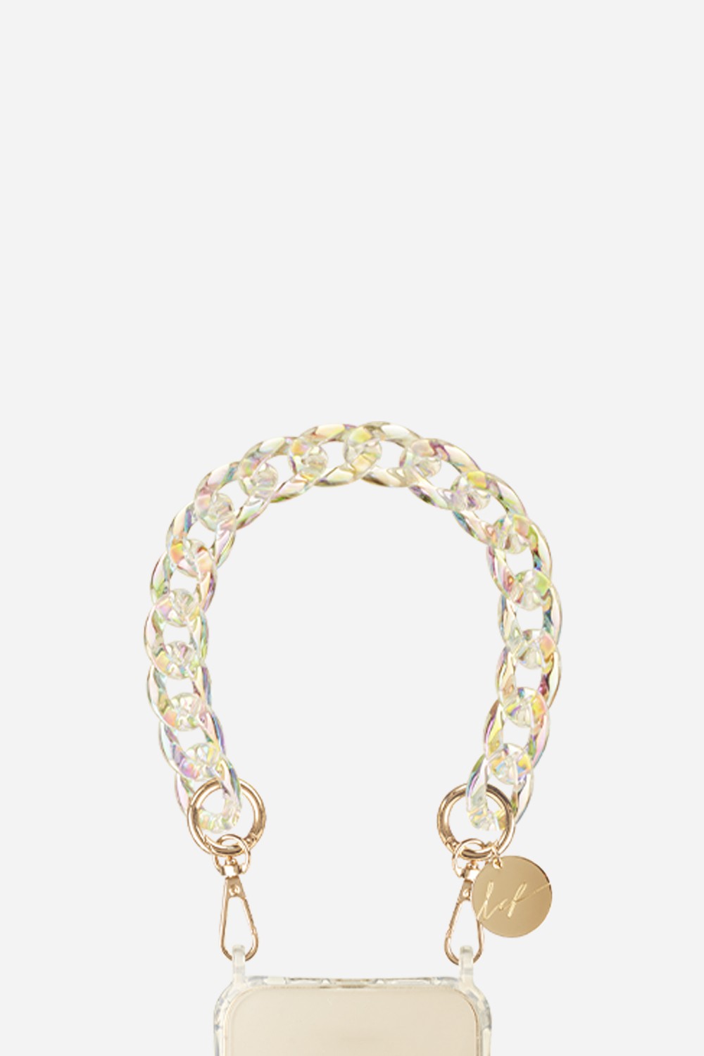 Chaine Courte Sarah Holographique 40 cm