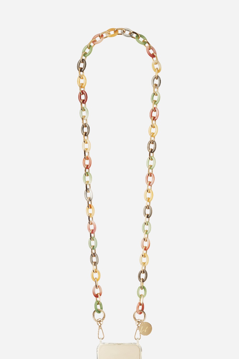 【LA COQUE FRANCAISE】 CHAIN MIX ストラップ Cassy Multicolour Long Phone Chain 120 cm