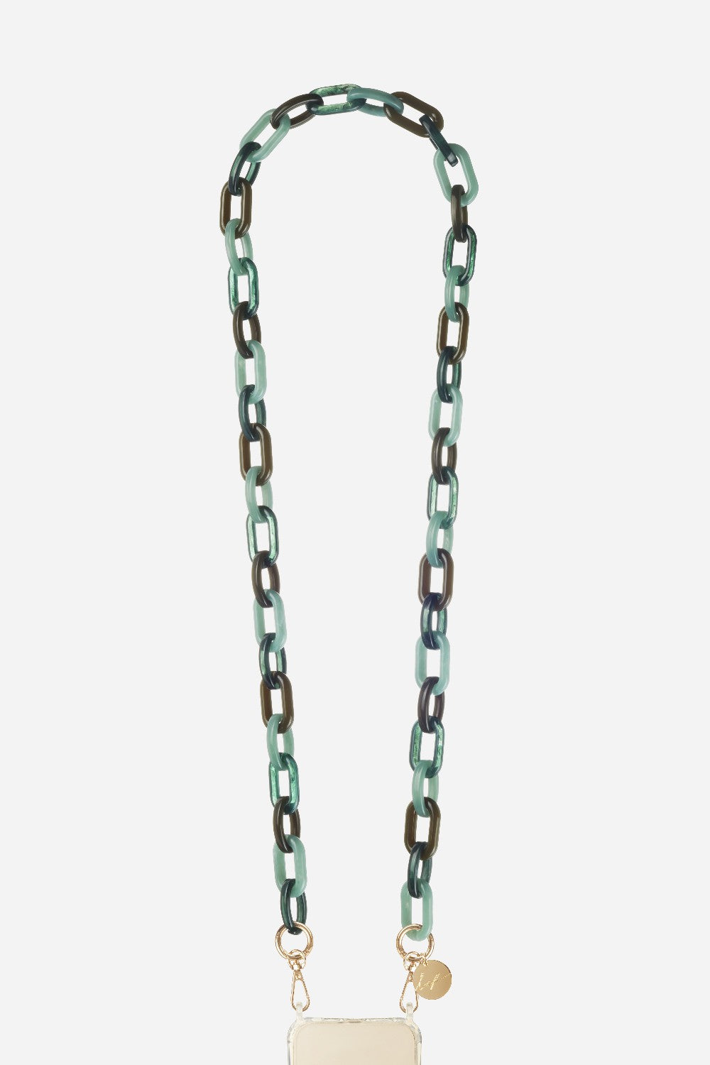 Chaine Longue Lenny Vert 120 cm