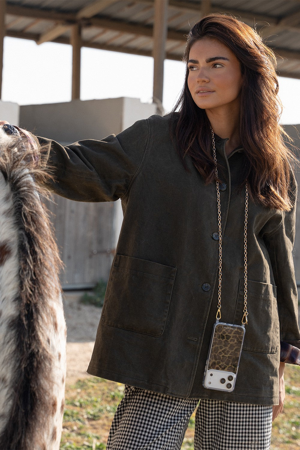 Chaine Longue Aya Dore 120 cm