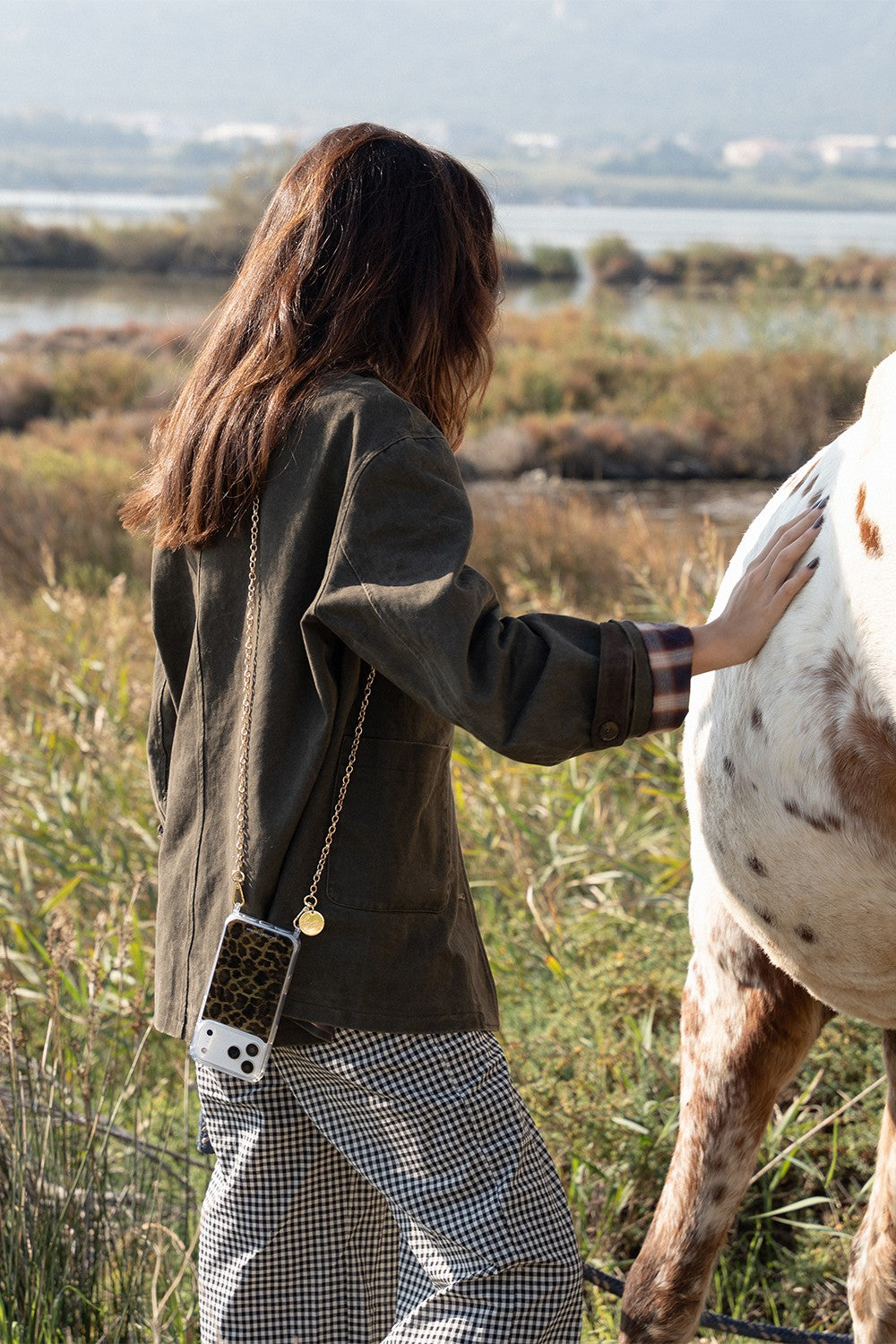 Chaine Longue Aya Dore 120 cm