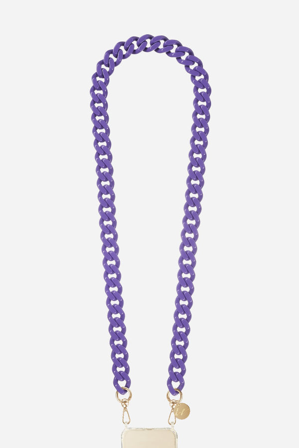 Chaine Longue Gia Violet 120 cm