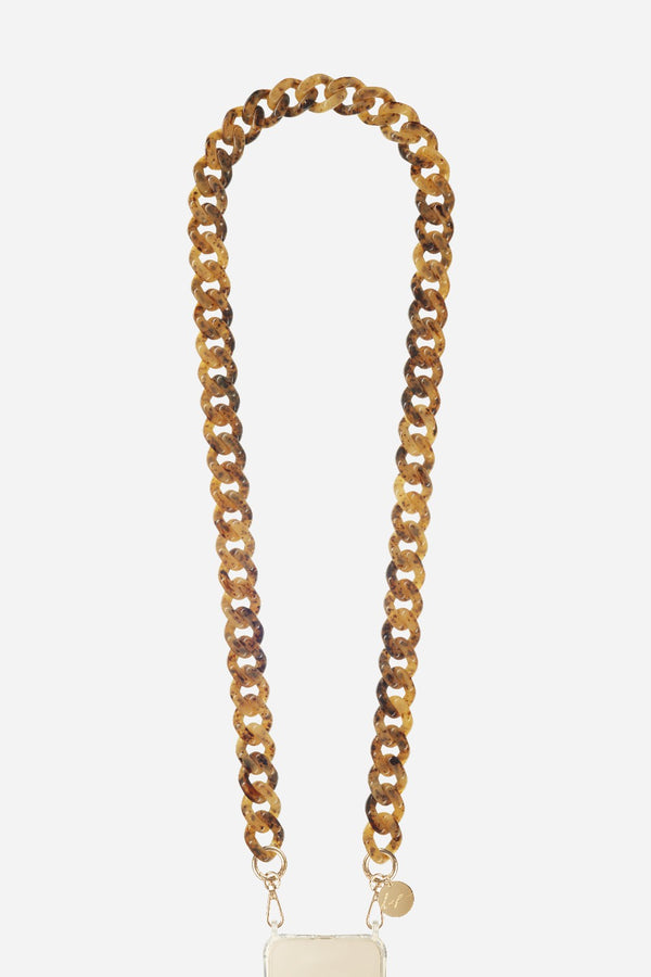 Chaine Longue Gia Ecaille 120 cm