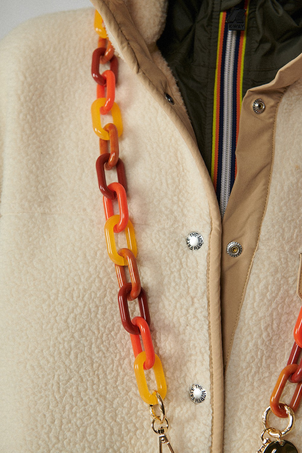 Chaine Longue Nour Jaune 120 cm