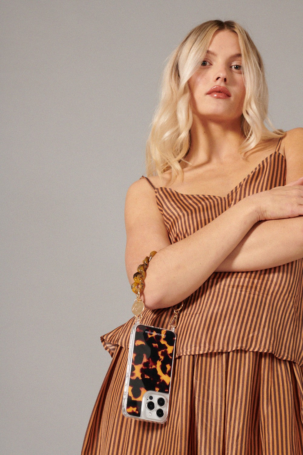 Gianna Tortoiseshell Short Chain 30 cm