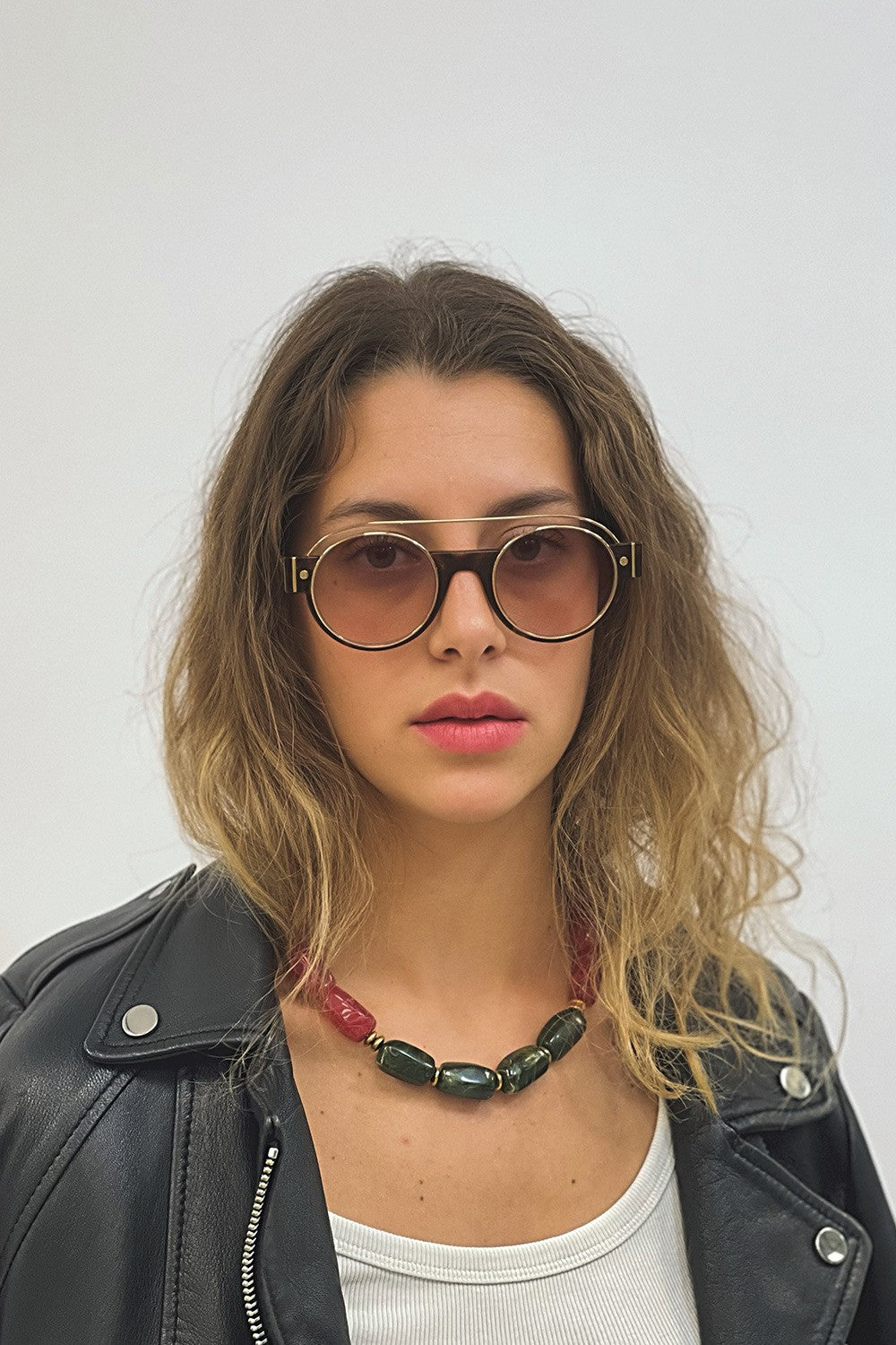 Chaine Courte Dara Bordeaux 40 cm