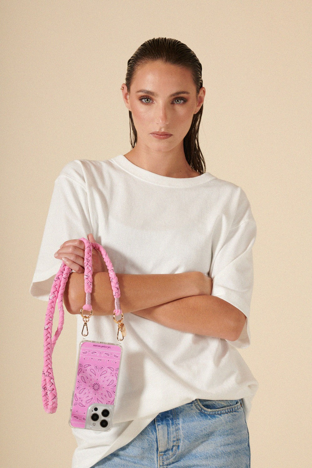 Cordon tresse Della rose clair