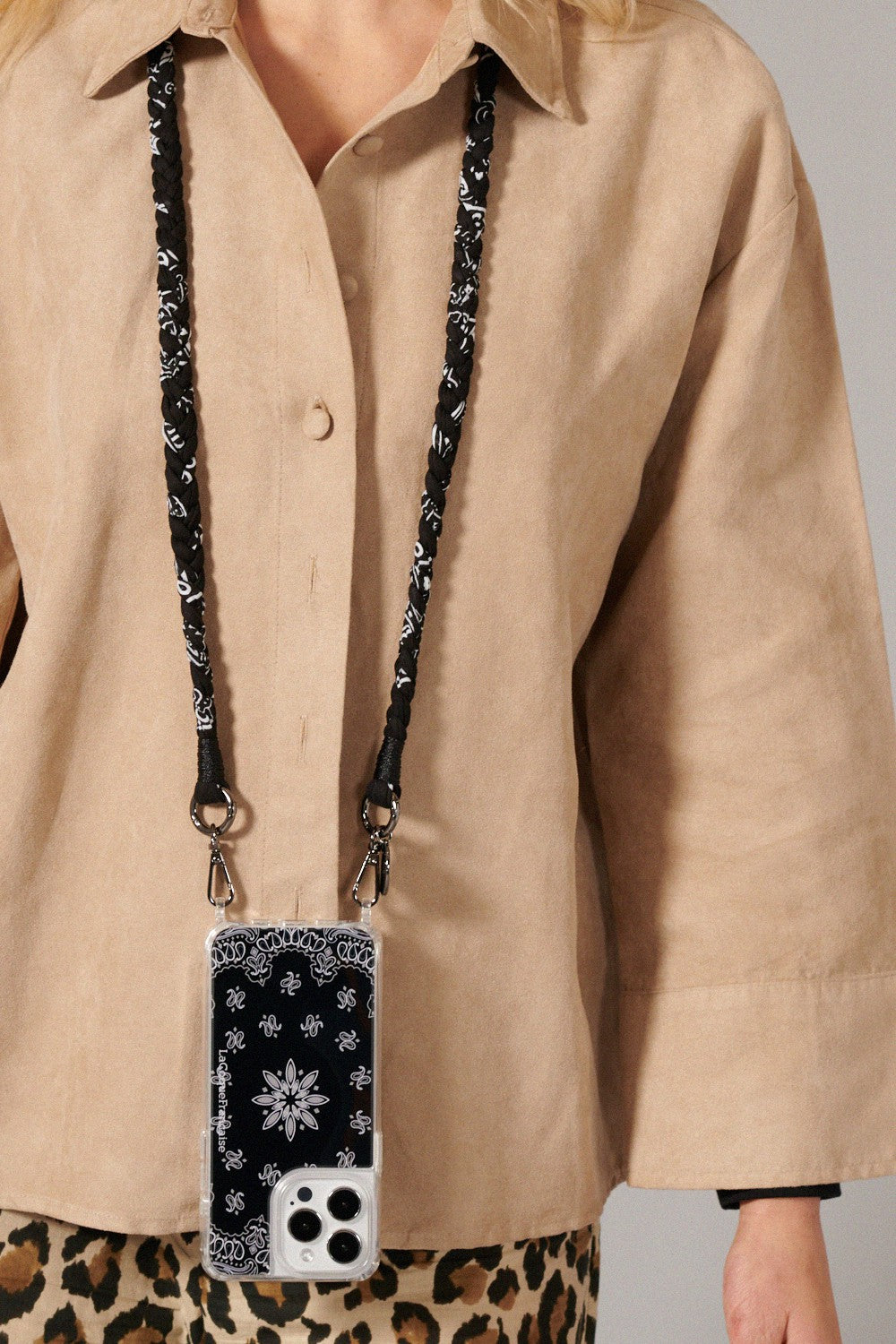 Cordon tresse Della Noir