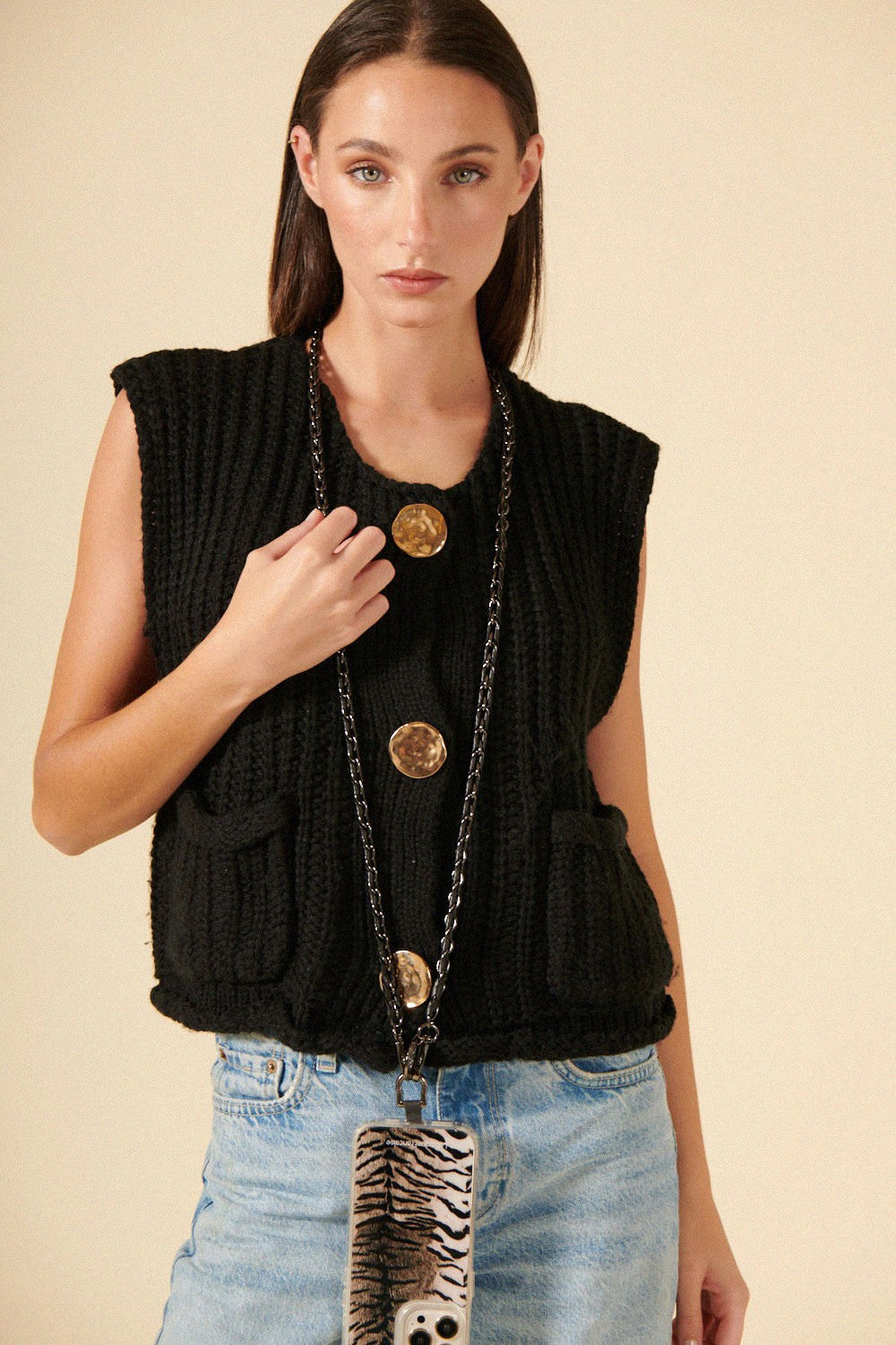 Long Lou Chain Black 120 cm