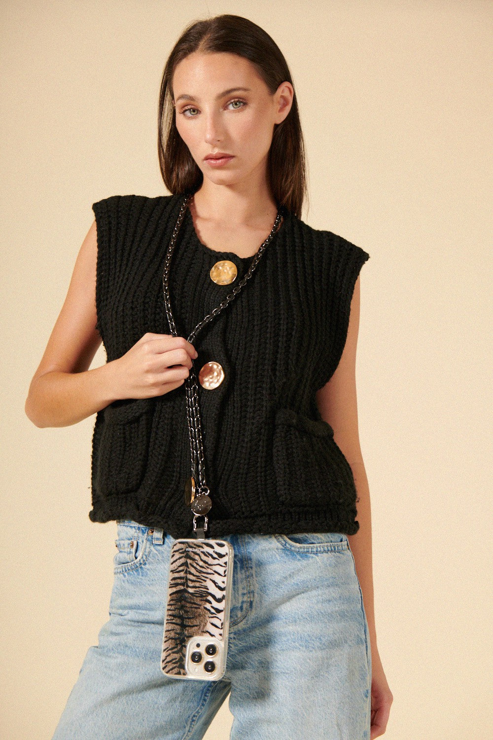 Long Lou Chain Black 120 cm