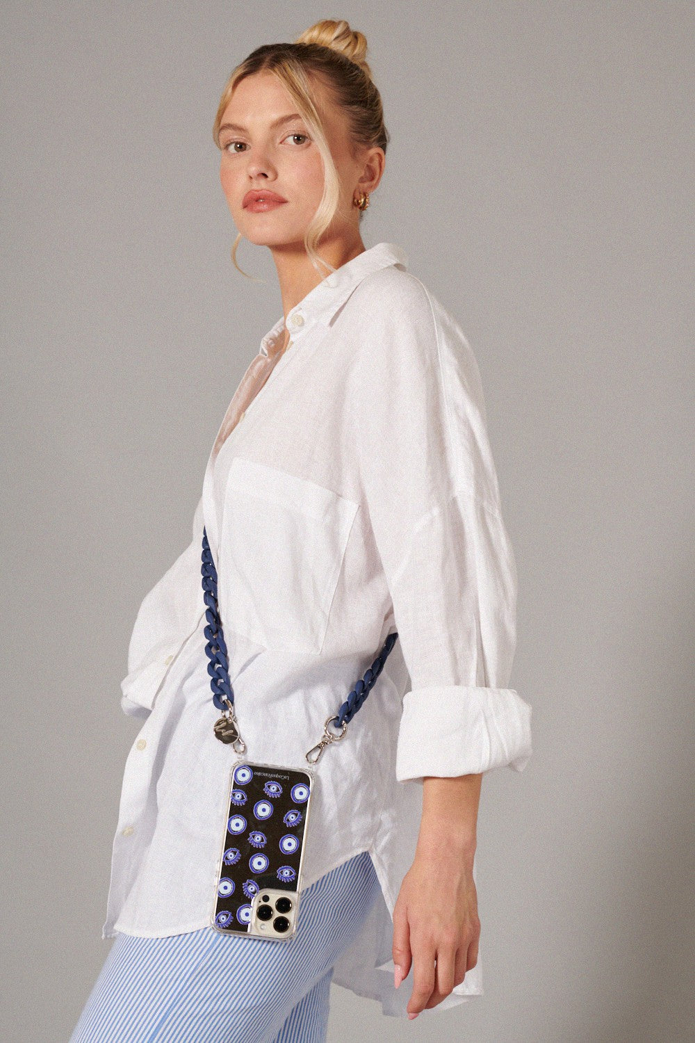 Long Sarah Chain Blue 120 cm