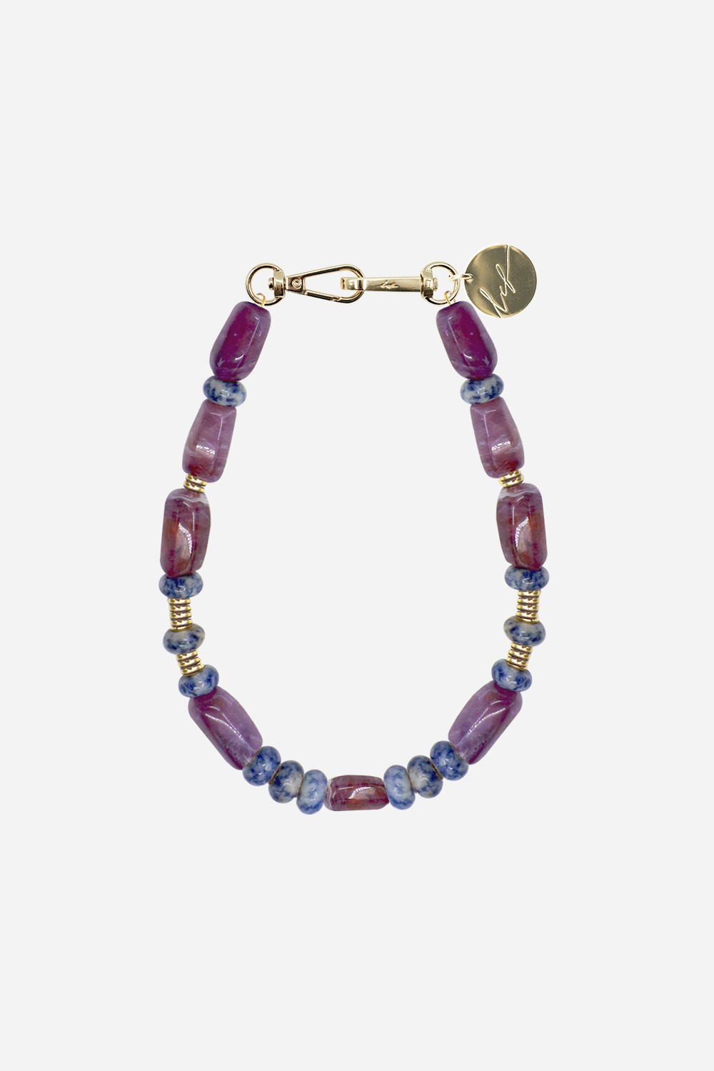 Chaine Courte Eileen Violet 40 cm