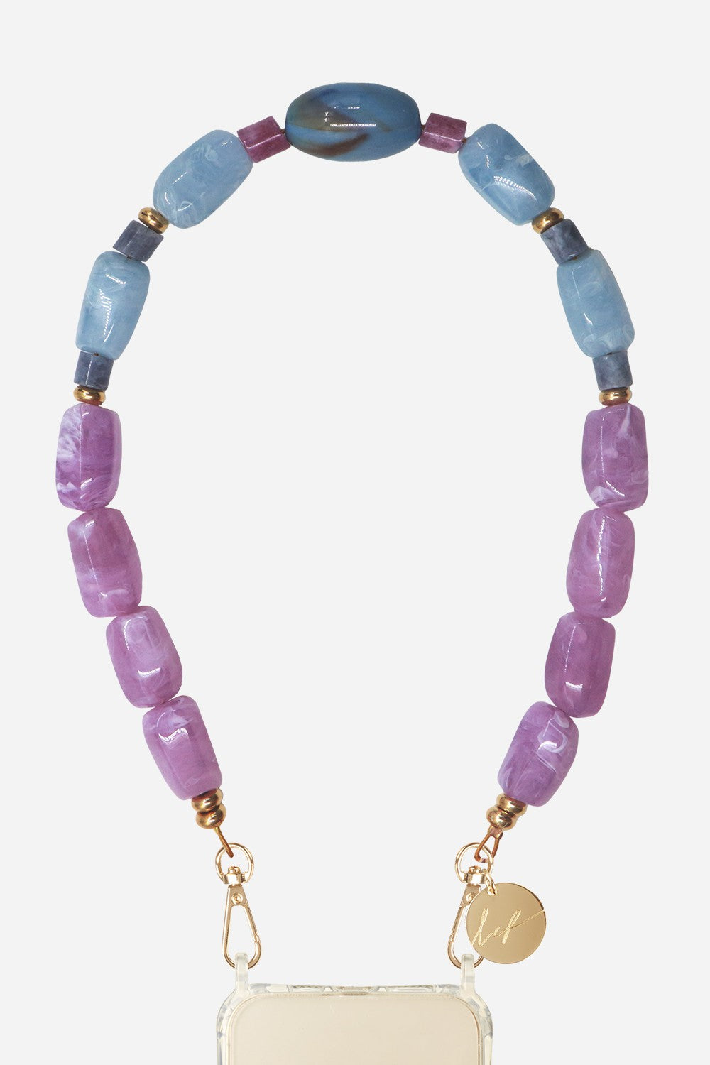 Chaine Courte Divya Violet 40 cm