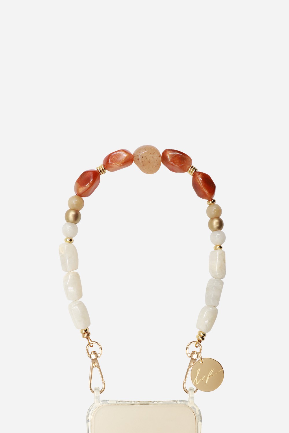 Jewelry Necklace Dina Beige 45 cm