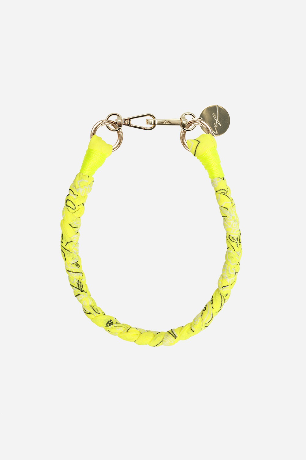 Chaine Courte Della Jaune 40 cm