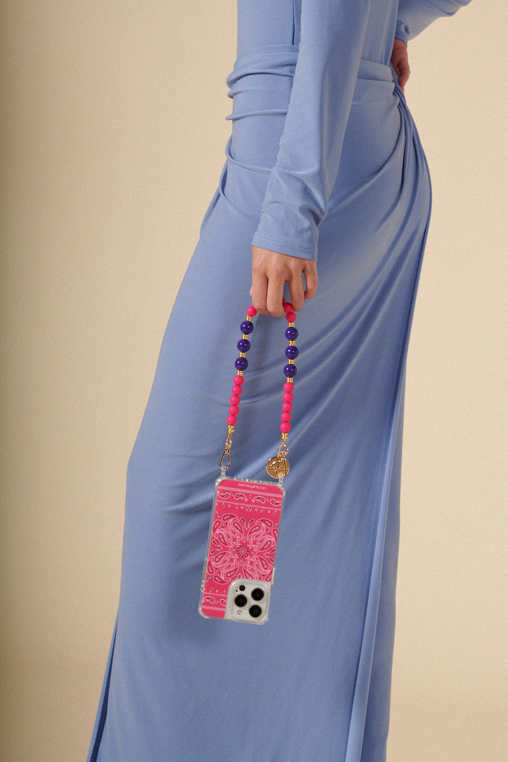 Dalia Short Chain Fuchsia 40 cm