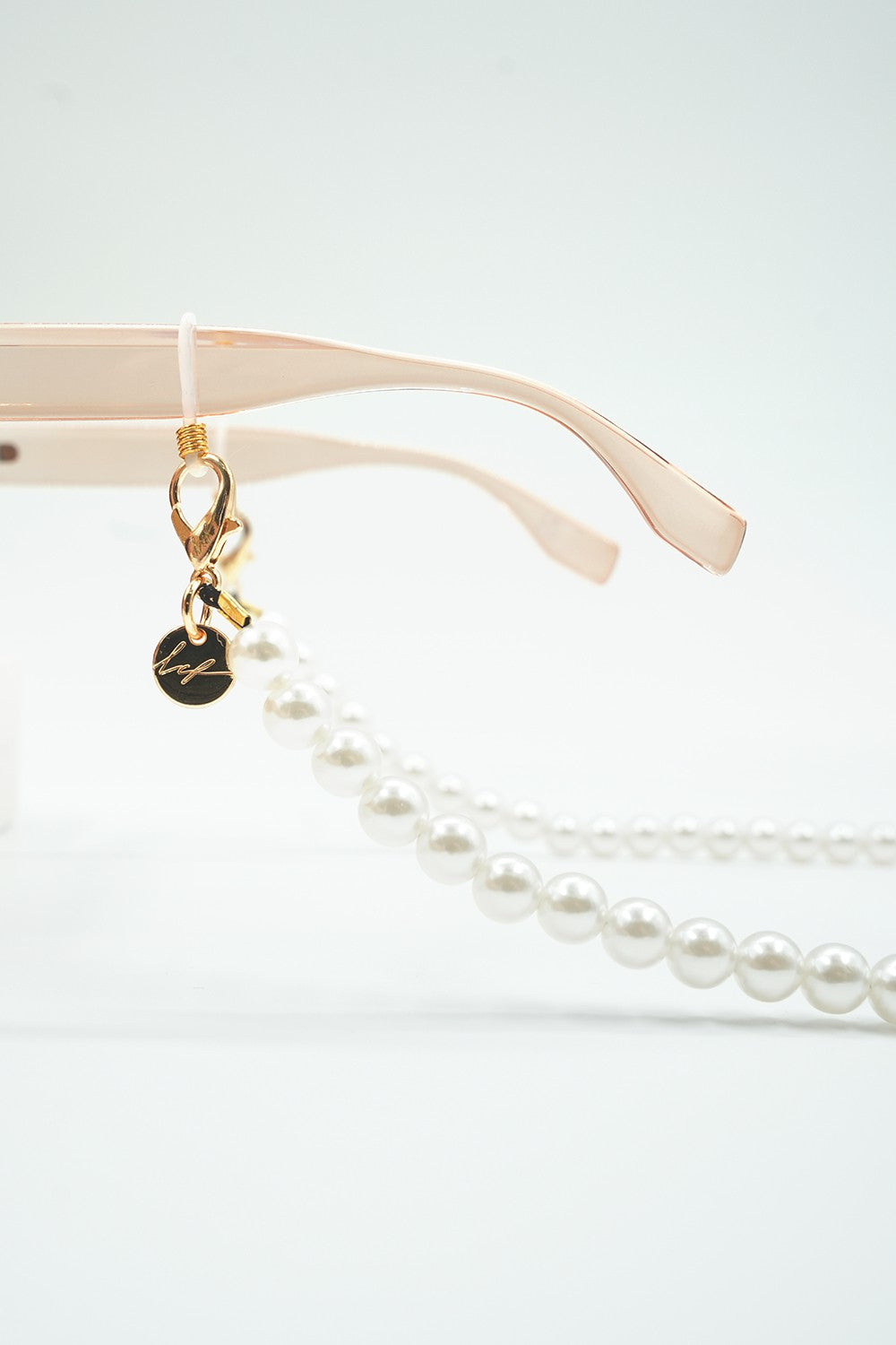 Bijoux Chaine De Lunette Agathe Blanc 72 cm