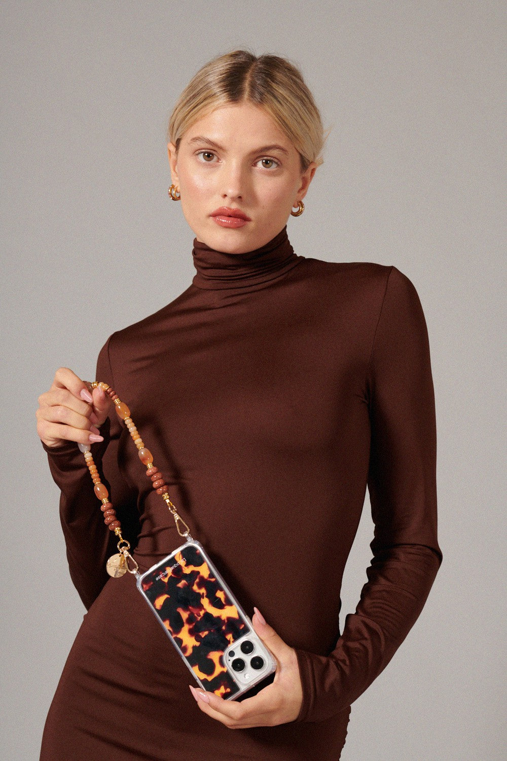 Short Meha Brown Chain 40 cm