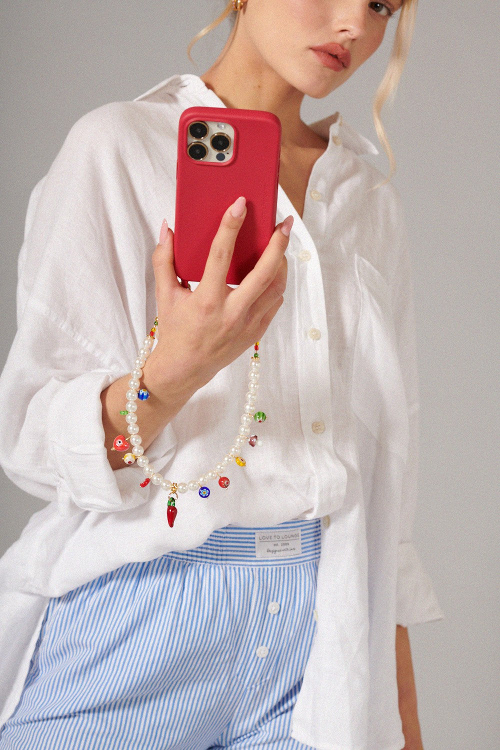 Chaine Courte Lev Blanc 40 cm