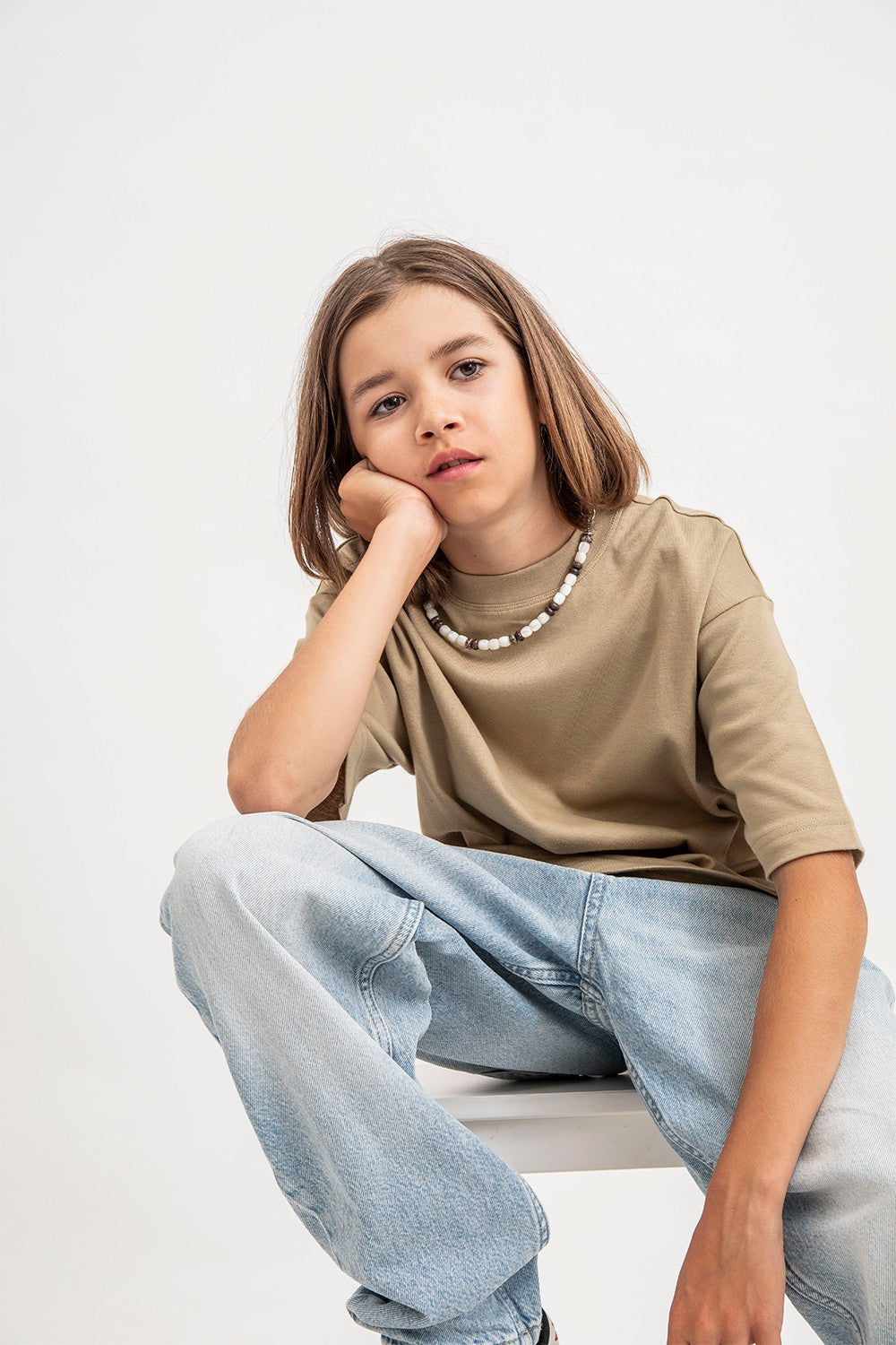 Jewelry Maoi Necklace White 40 cm