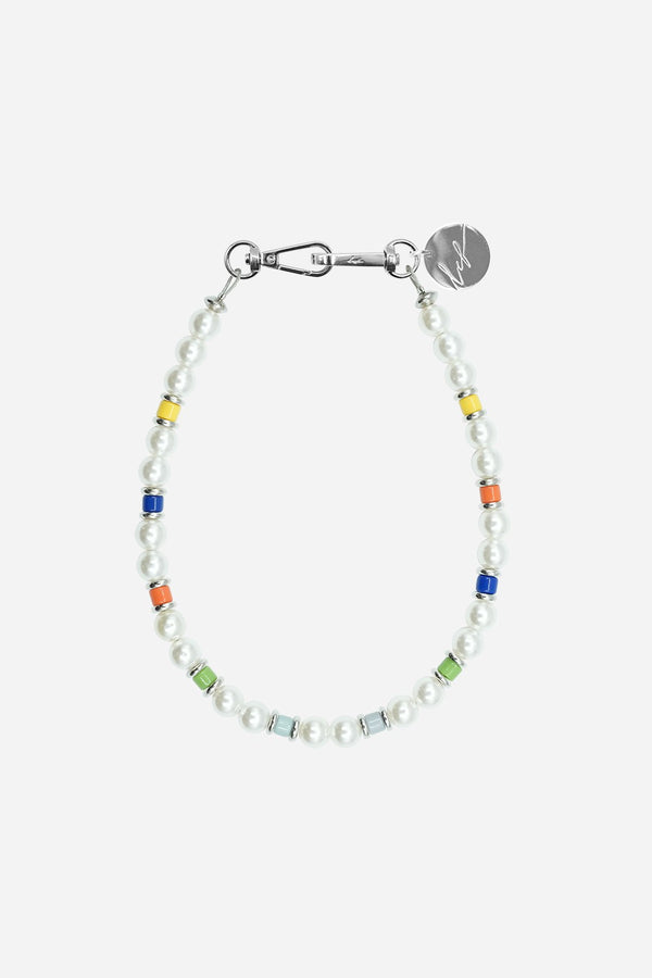 Chaine Courte Mushu Blanc 40 cm