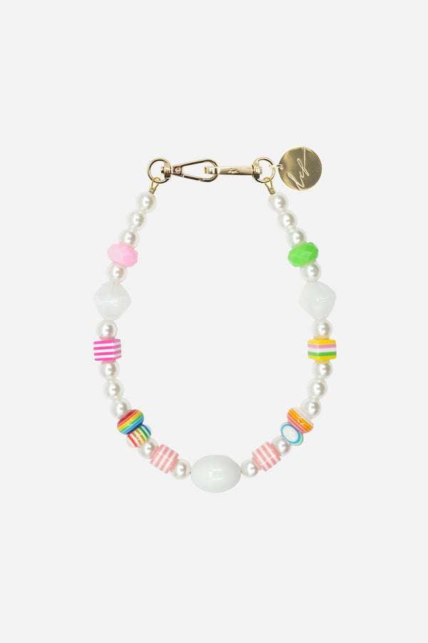 Chaine Courte Blanche Blanc 40 cm