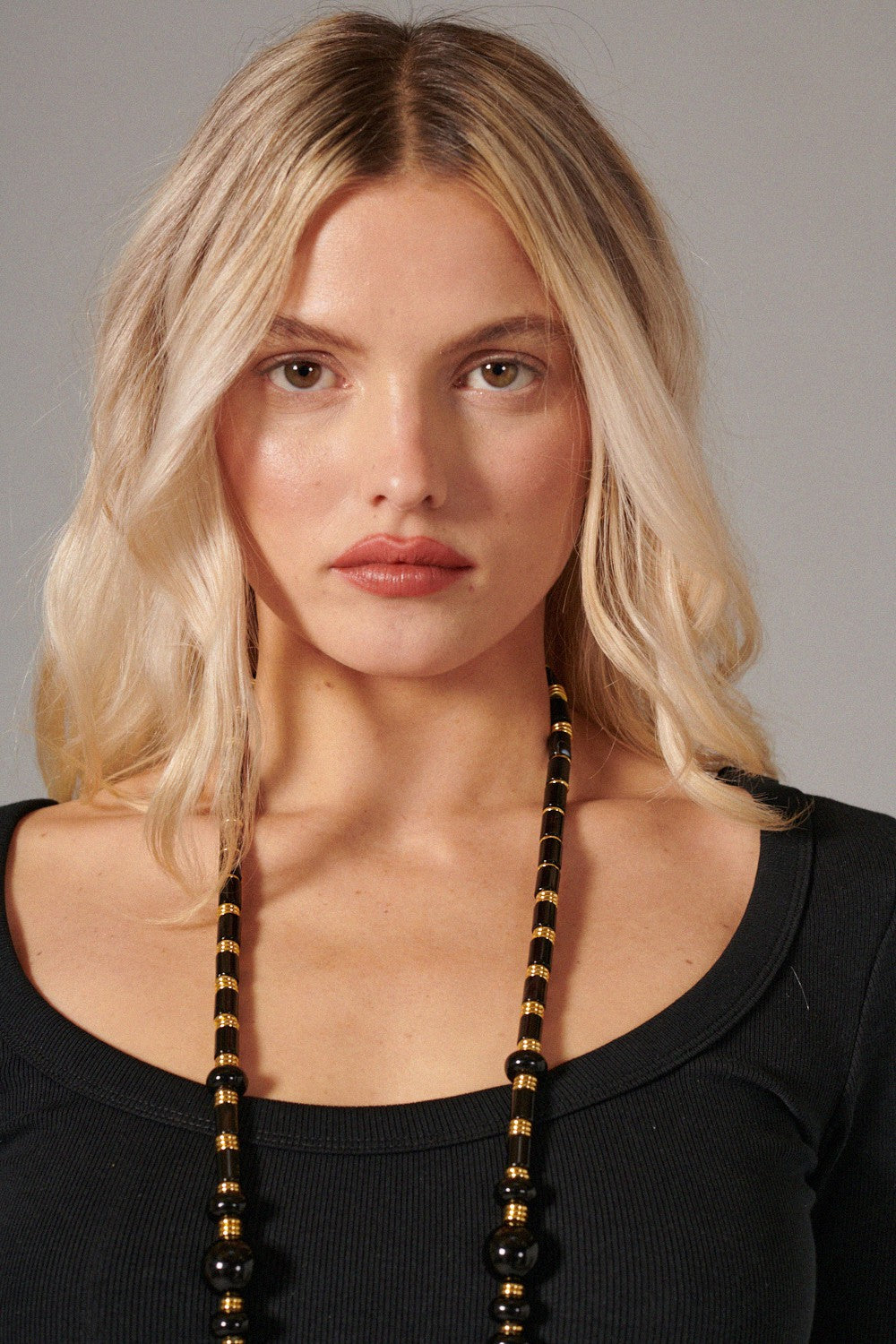 Leia Black Long Chain 120 cm