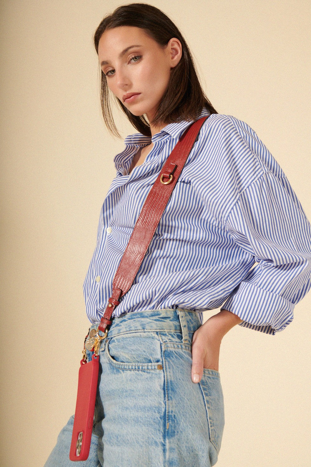 Ida Red Long Chain 120 cm