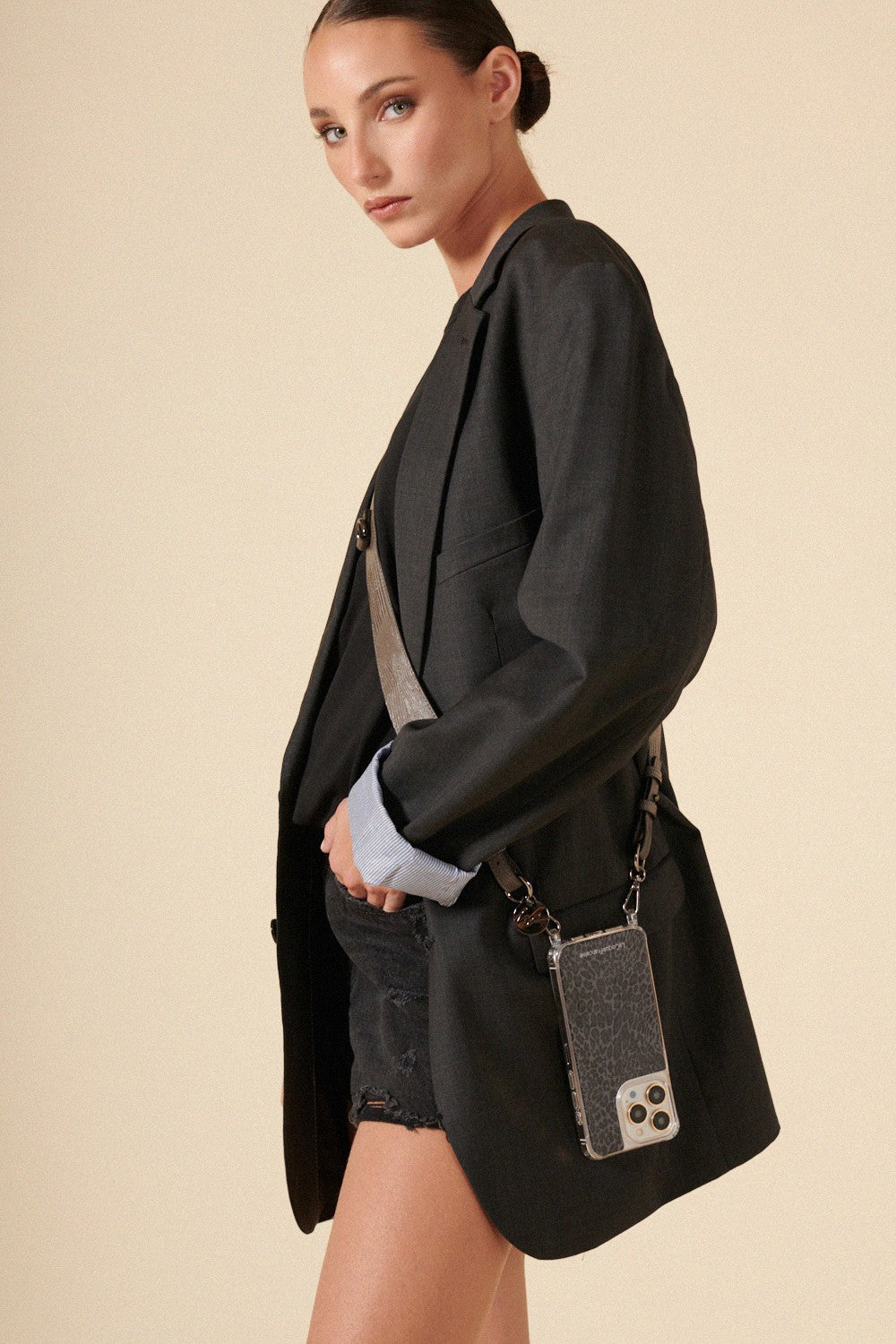 Long Chain Ida Grey 120 cm