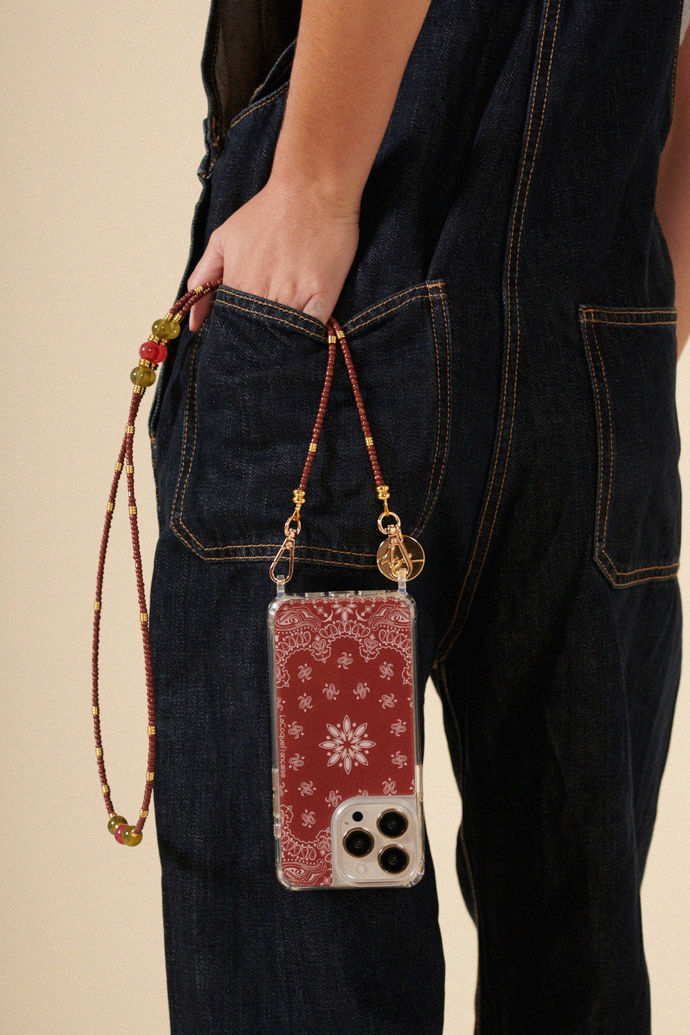 Long Chain Iris Brown Pearls 120 cm