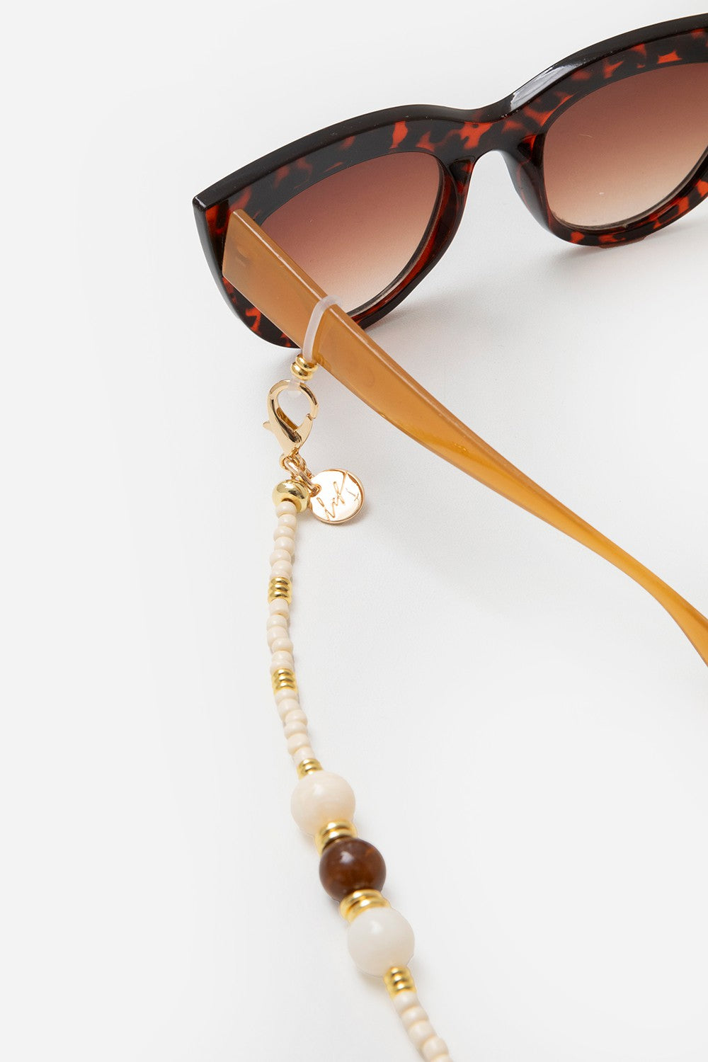Bijoux Chaine De Lunettes Iris Beige 72 cm - 2