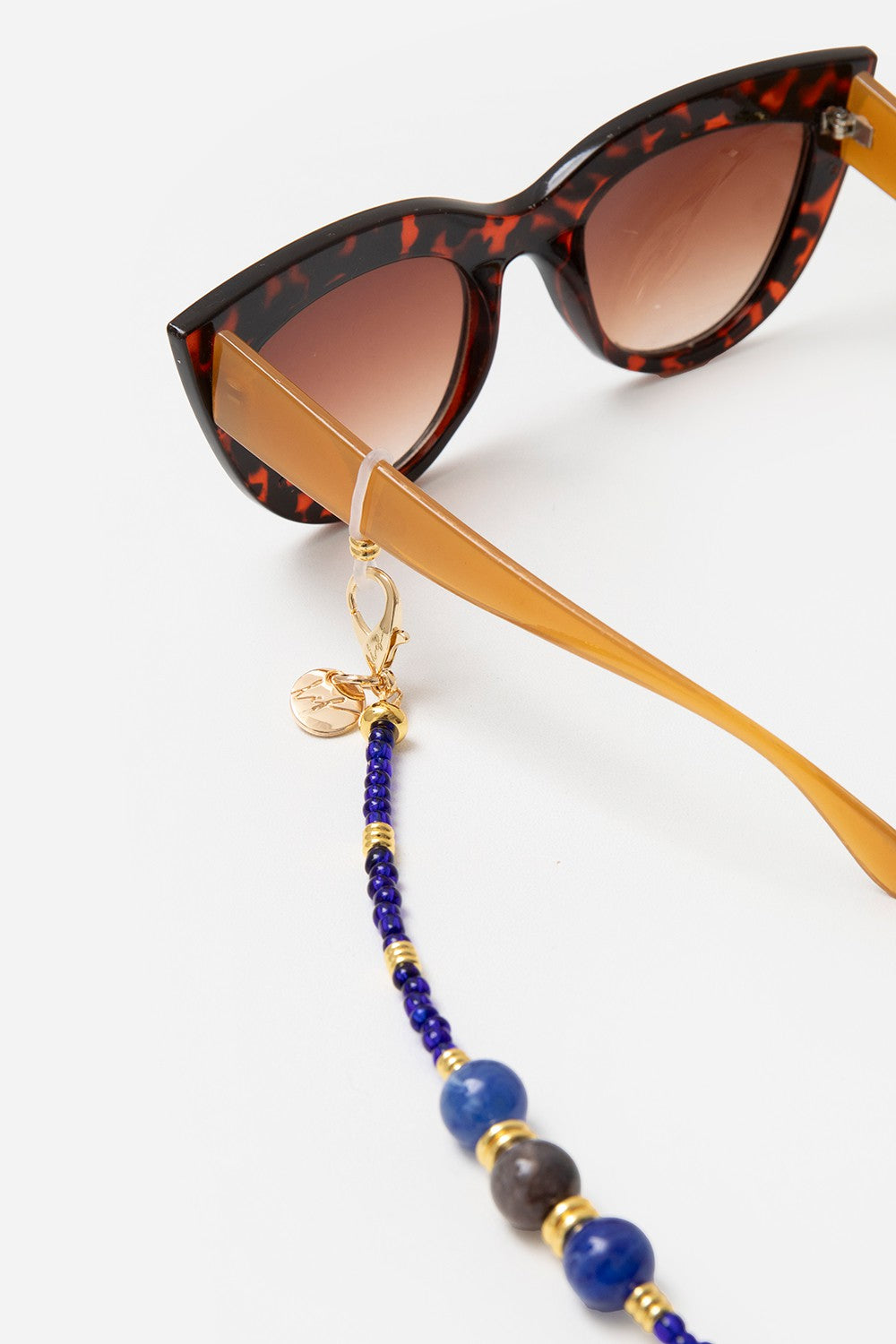 Jewelry Glasses Chain Iris Blue 72 cm