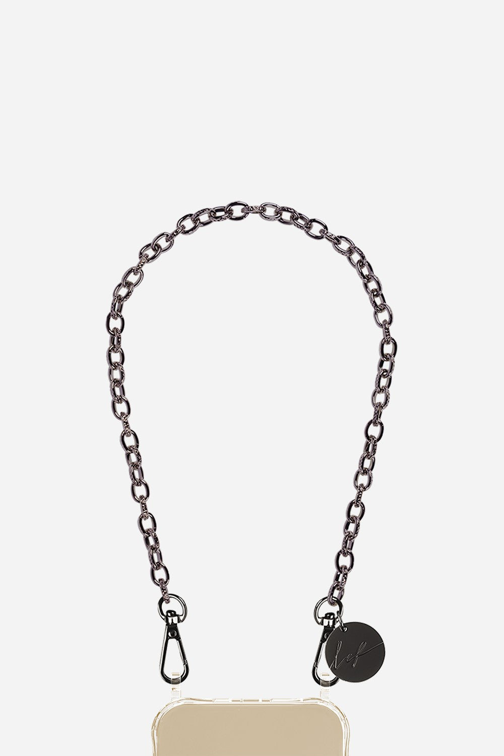 Chaine Courte Aya Noir 40 cm