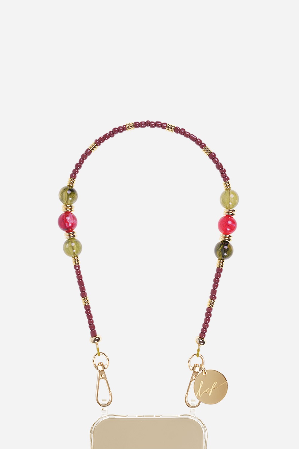 Chaine Courte Iris Marron 40 cm