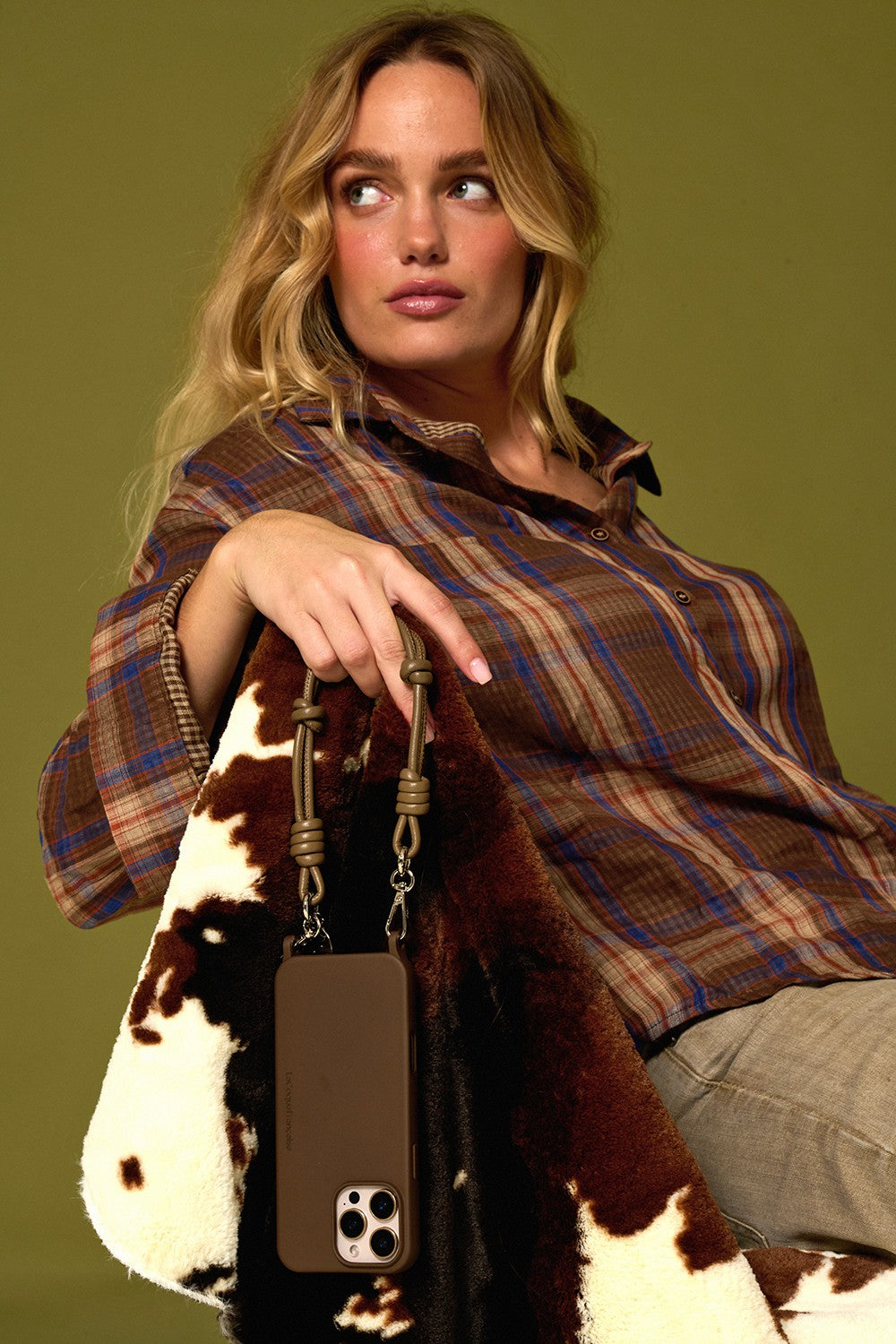 Chaine Courte Nolan Taupe 40 cm