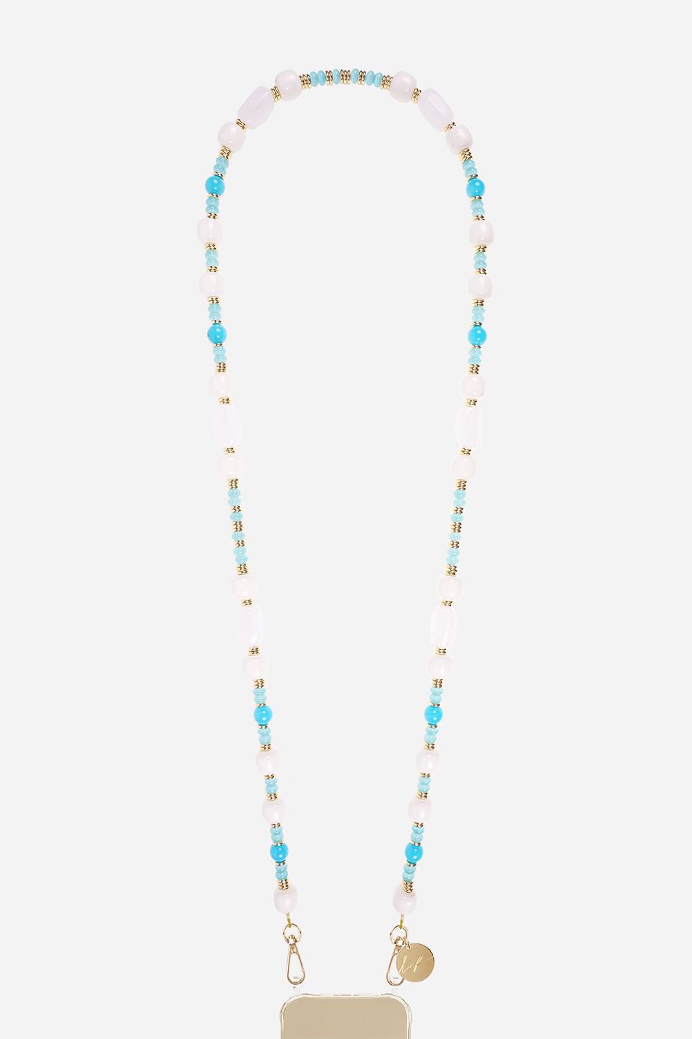 Chaine Longue Danae Blanc 120 cm