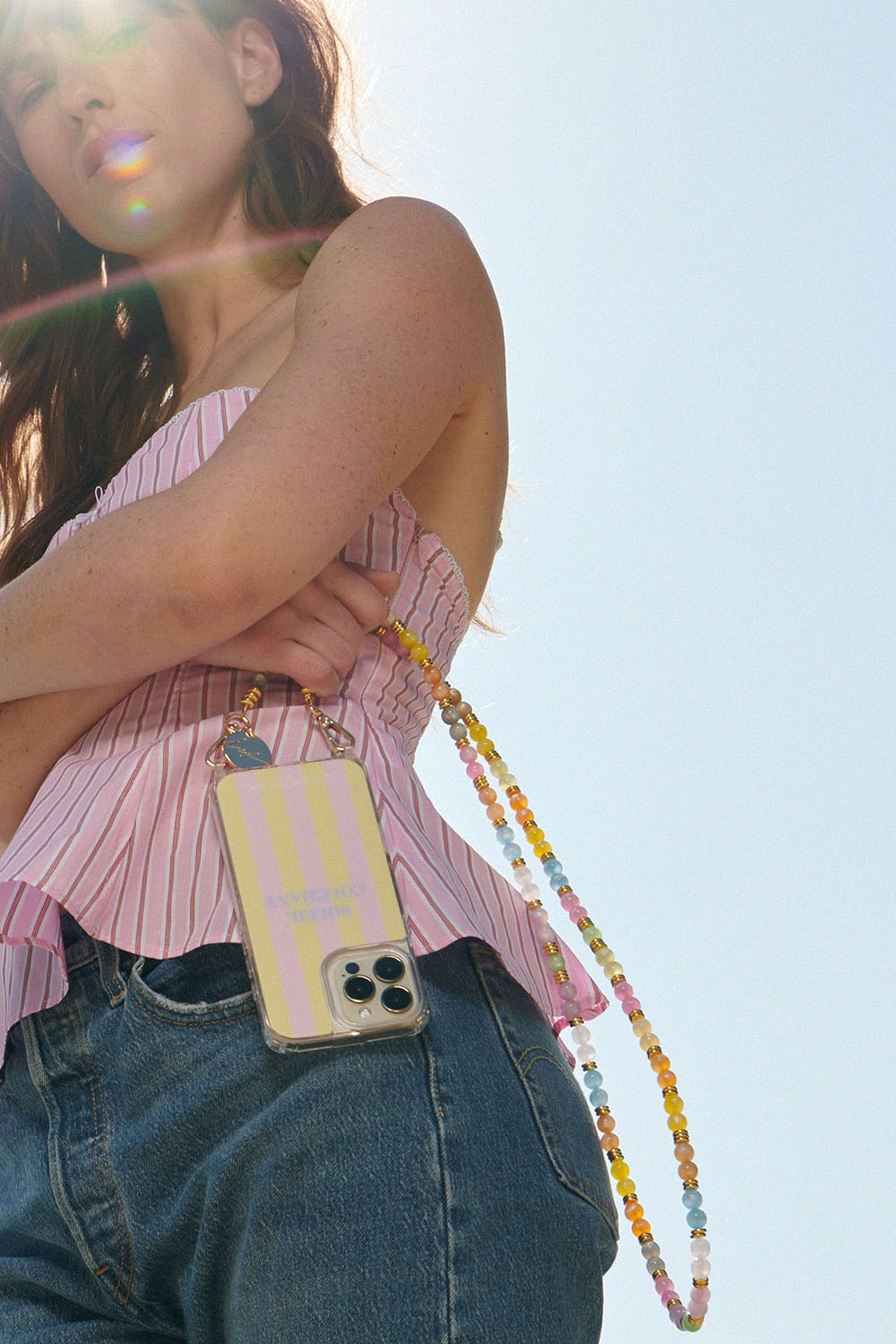 Chaine Longue Laly Pastelle 120 cm